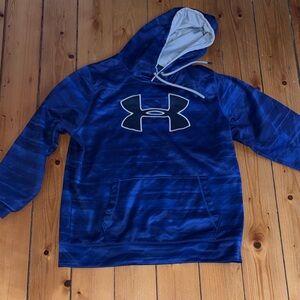 Under Armour Royal Blue Hooded Pullover with Logo